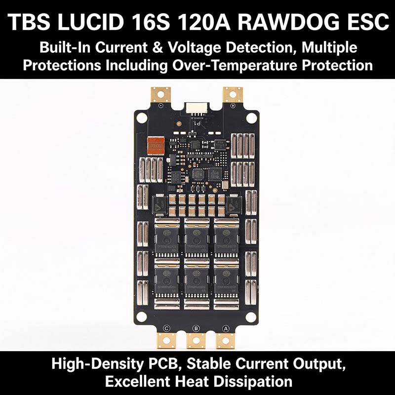TBS LUCID 16S 120A RAWDOG ESC, - Drone Battery High Voltage incelemesi ve fiyatı